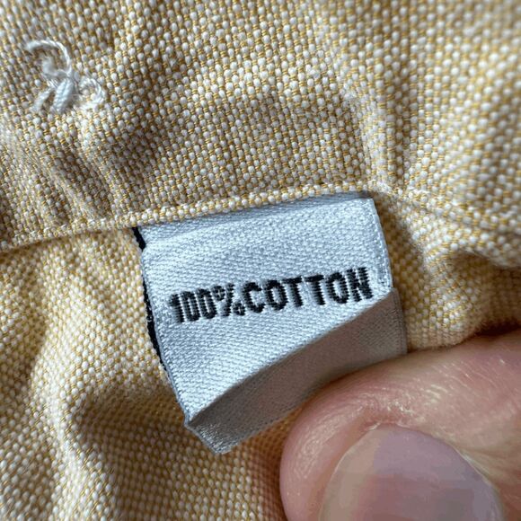 Sid Mashburn Men's Cotton Long Sleeve Button Down Shirt Pale Orange Size Large - Picture 5 of 10